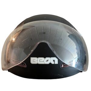 Beon High Quality Open Face Clear Shield Black Motorcycle Helmet